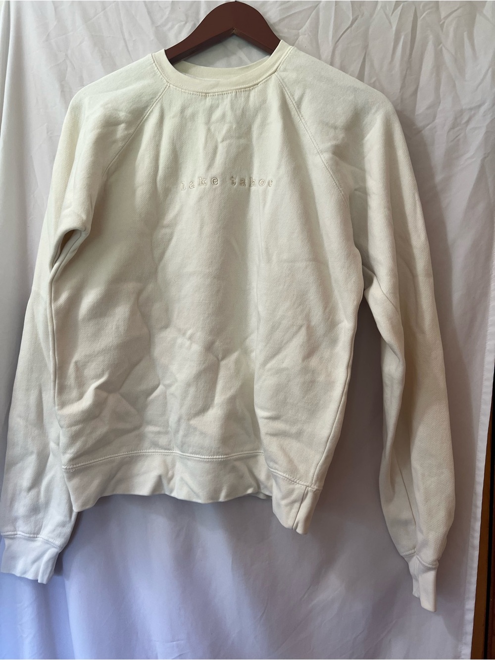 Cream Crewneck Sweatshirt - Women